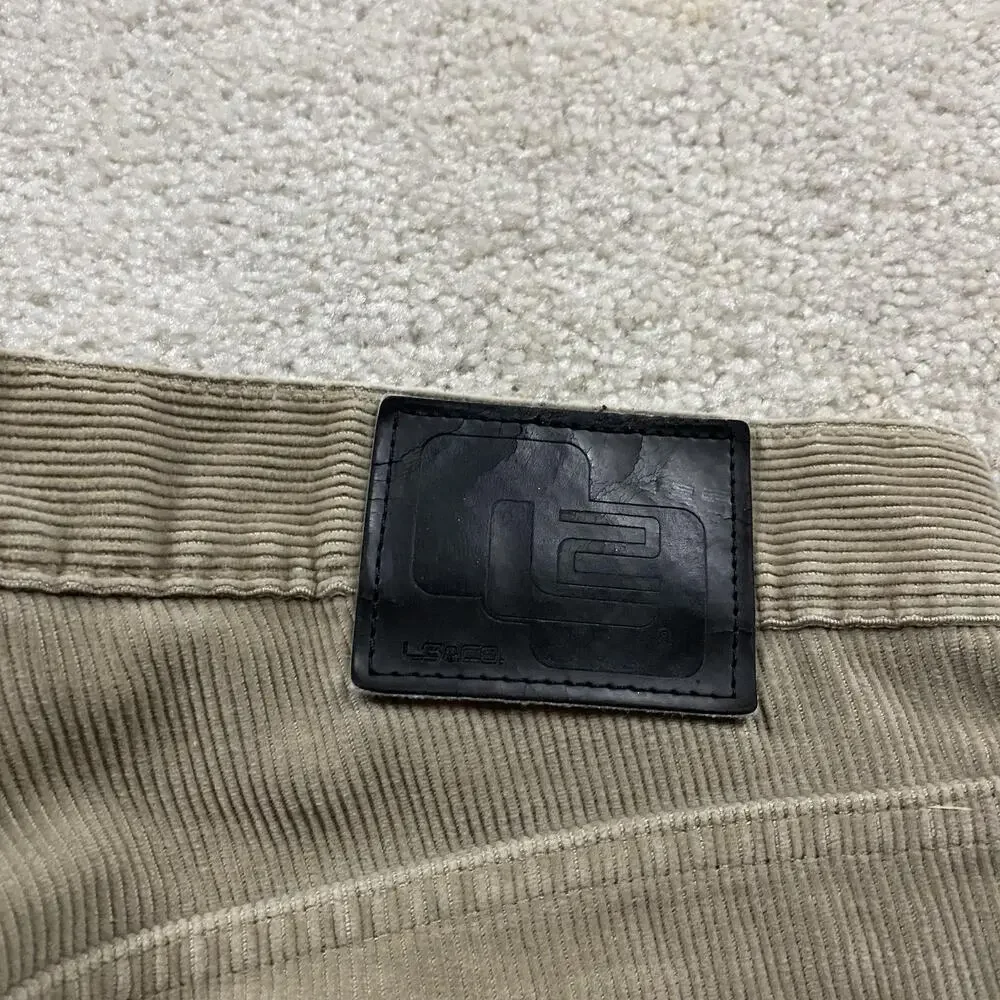 VTG Levis L2 Pants Mens 32x32 Beige Corduroy Carpenter Baggy Wide Leg Workwear